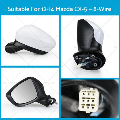 Left Door Wing Mirror for Mazda CX-5 (2012-2014)