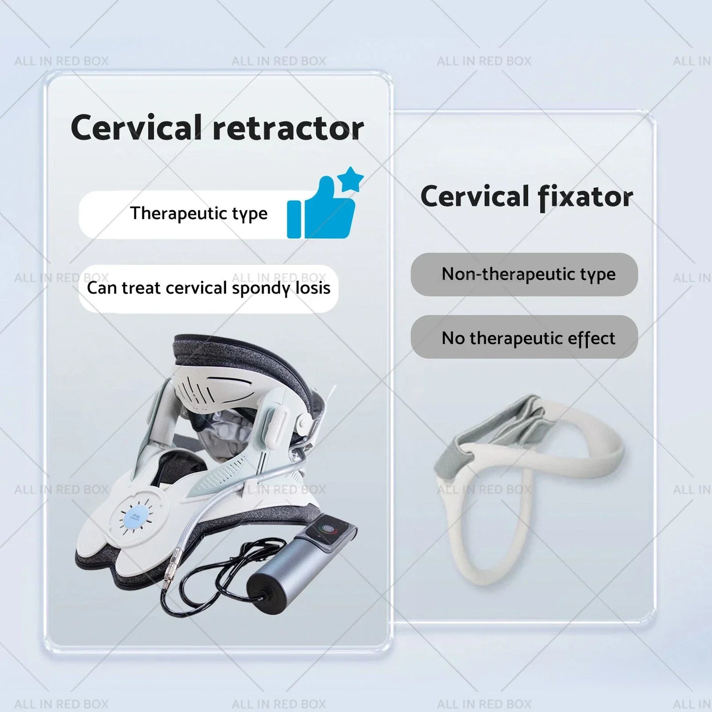 Neck Stretcher Traction Device for Neck Brace