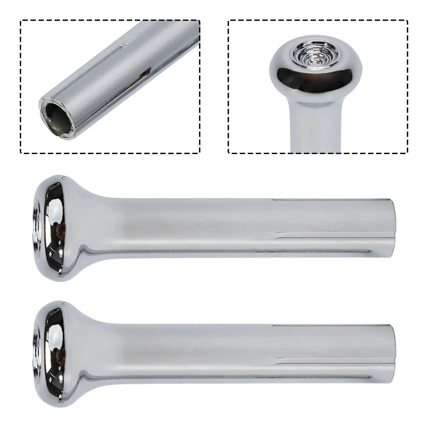 2 x Door Lock Knobs Chrome for Chevrolet Buick Pontiac (1971–1988)