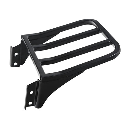 Black Detachable Rear Backrest Luggage Rack for Harley Dyna FXD FXDB (2006-2023)