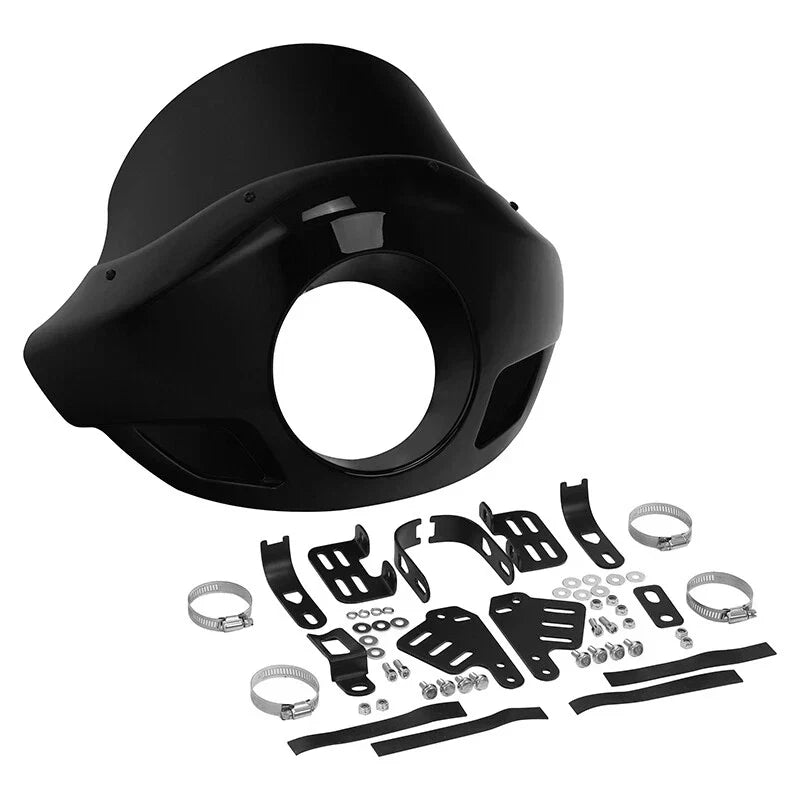 5 3/4" Front Headlight Fairing for Harley Touring (35mm-49mm Forks)