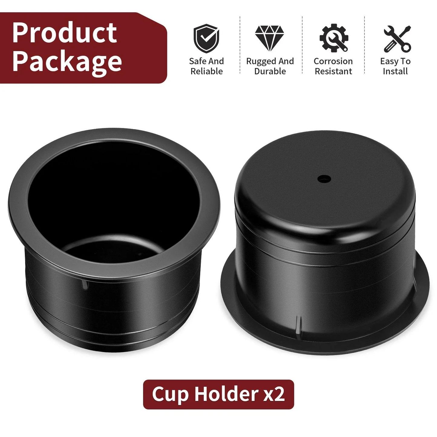 2x Cup Holder for Polaris Ranger