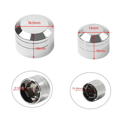 60 x Chrome Engine Bolt Caps Covers for Harley Evolution Engines (1984-1999)