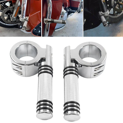 1-1/2" 38MM Engine Crash Bar Footpeg Clamp for Harley