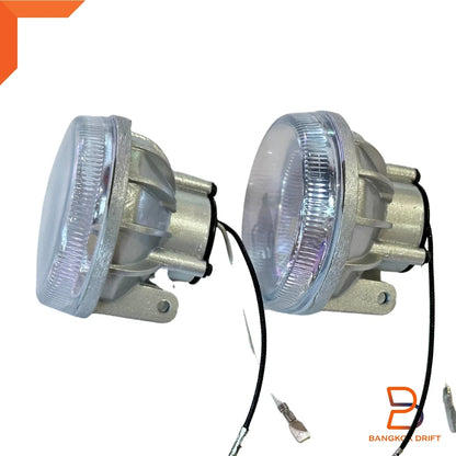 3" Clear Glass Lens Fog Light for Universal Bumper Lamp H3 12V 55W