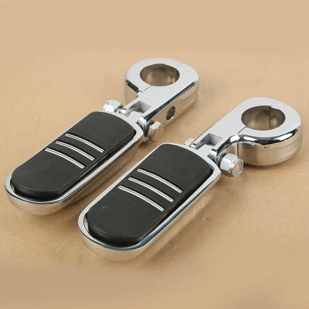 Universal 32mm 1 1/4in Highway Engine Guard Foot Pegs Mount for Harley
