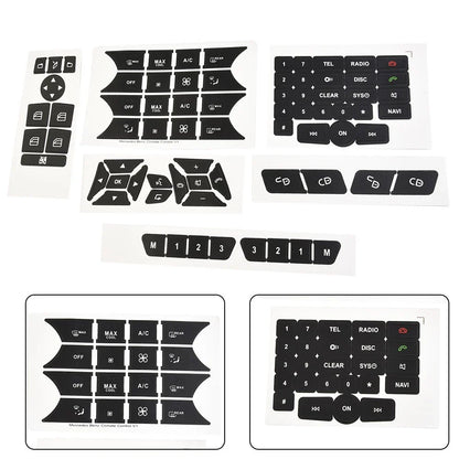 Button Stickers Front Radio Repair Steering Steel for Car