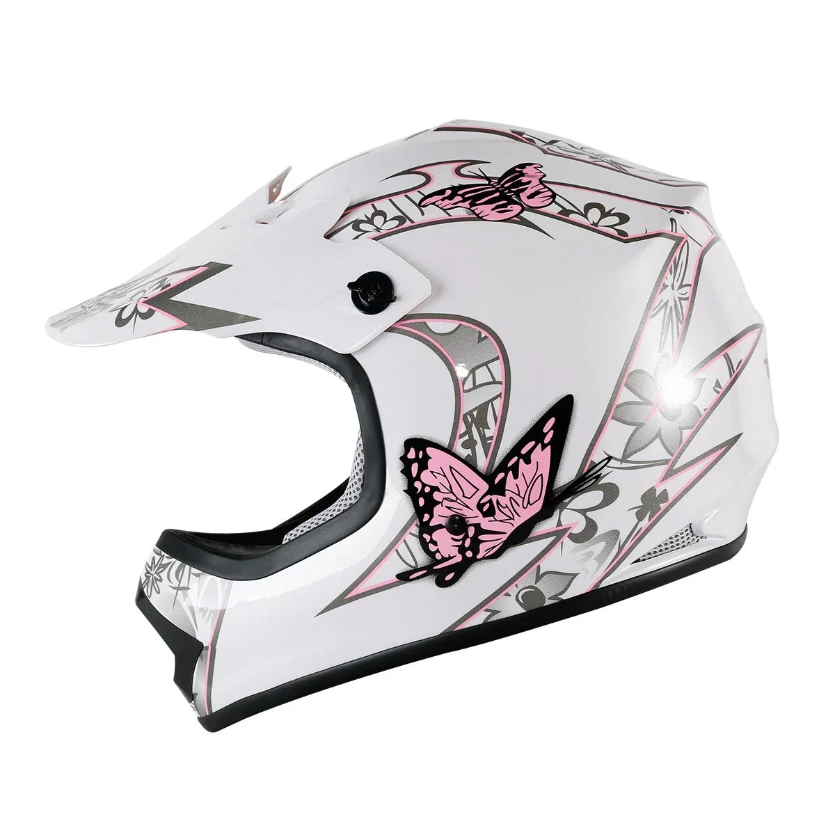Youth Kid Pink Helmet for Motocross ATV Full Face Offroad (S/M/L/XL)