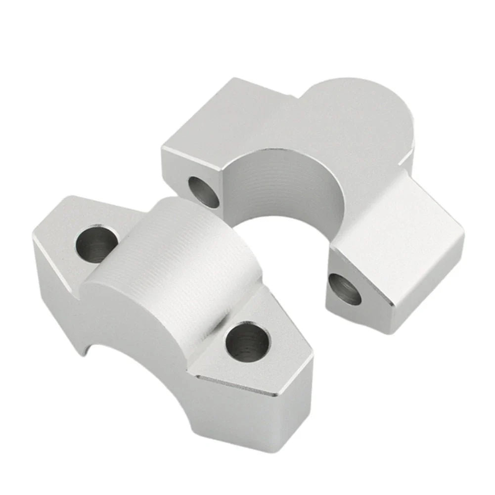 Handlebar Riser Clamp Mount Adapter Silver for Honda ADV 150 160 (2017-2023)