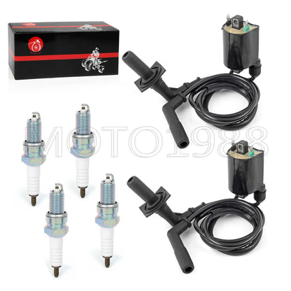 Ignition Coil Spark Plug Cap Set for Honda Shadow Aero 1100 (1998–2002)