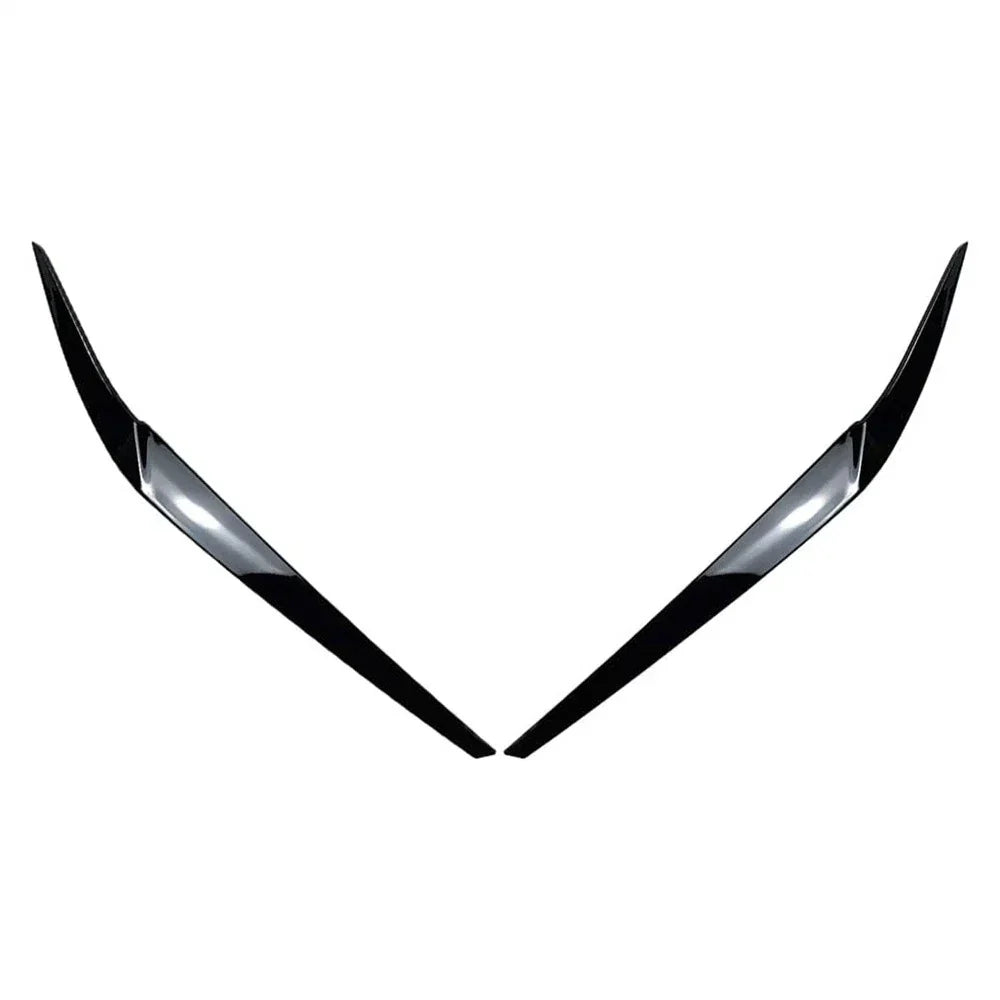 Gloss Black Headlight Eyelid Trim for BMW 5 Series G30 2017-2023