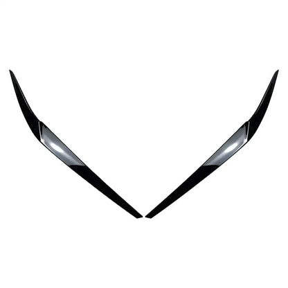 Gloss Black Headlight Eyelid Trim for BMW 5 Series G30 2017-2023