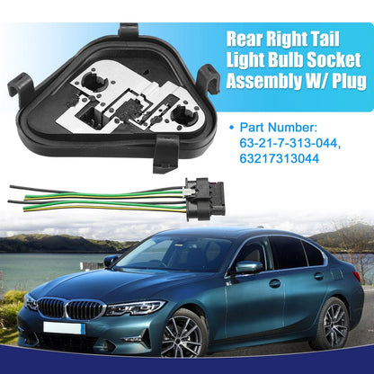 Rear Right Tail Light Lamp Rear Panel Bulb Socket for BMW 335i