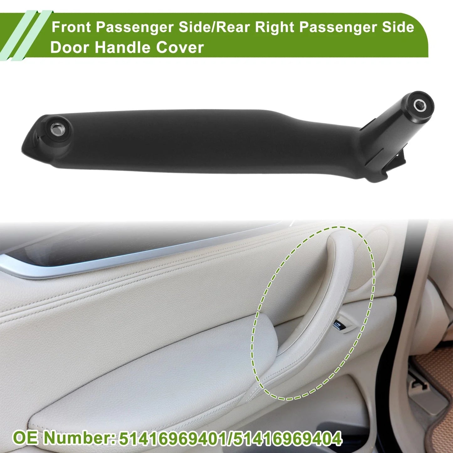 Door Panel Handle Pull Trim Cover for BMW E70 X5 (2008-2013)