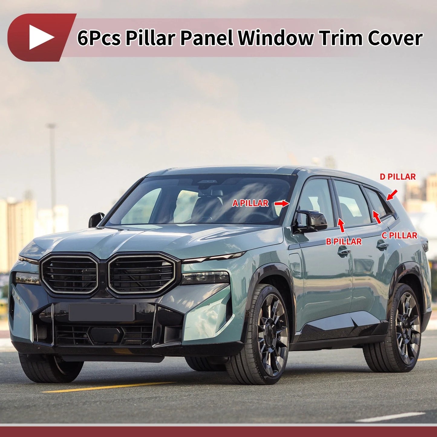 Door Pillar Window Trim for BMW 1-Series Hatchback (2008-2016)