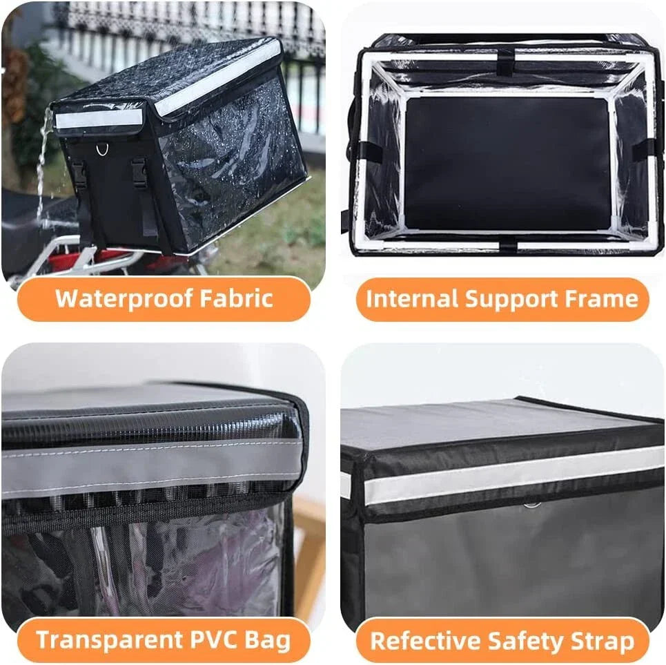 62L Thermal Insulated Cool Bag for Food Delivery & Picnic Case