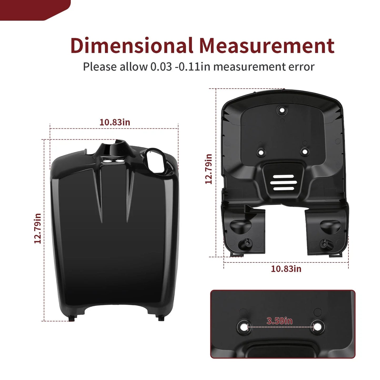 Fender & Inner Front Cover Set Black for Honda Ruckus 50 NPS50 (2003–2024)