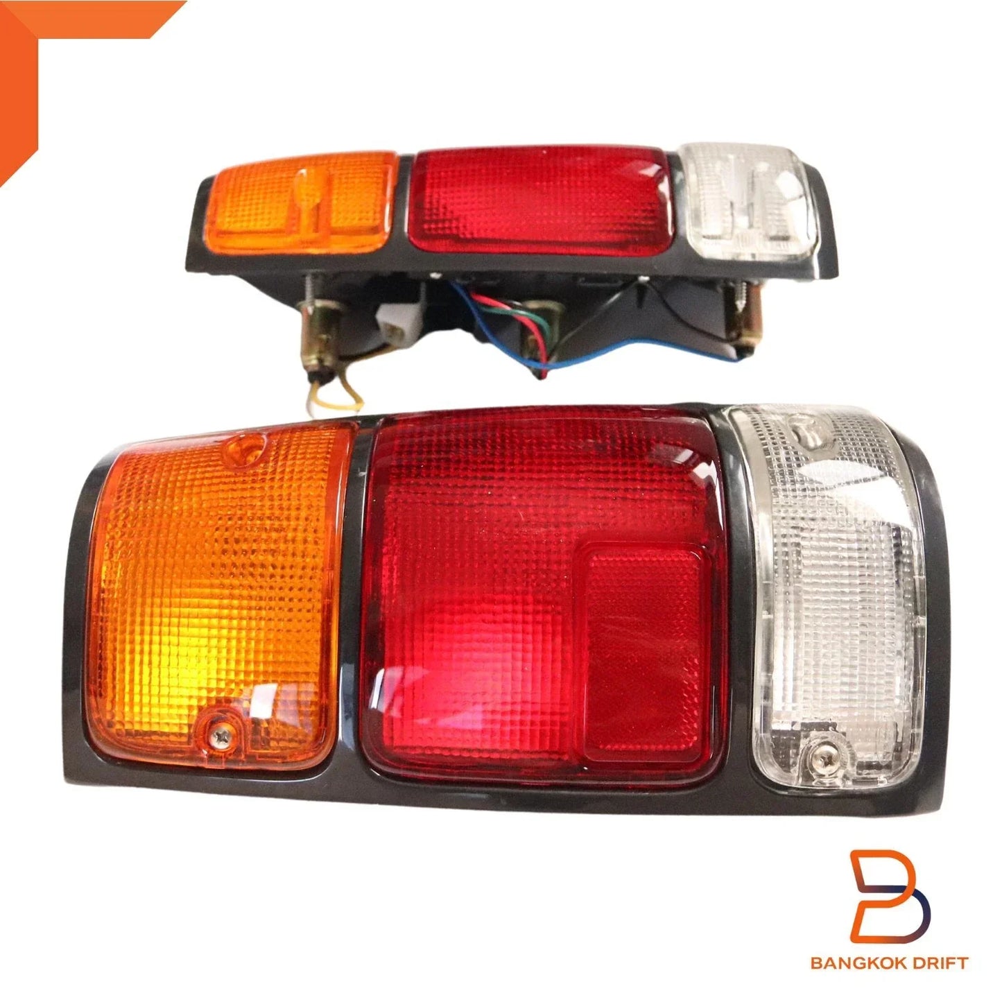 Tail Light Lamp Set Black Border for Holden Rodeo TF Isuzu TFR (88-97)