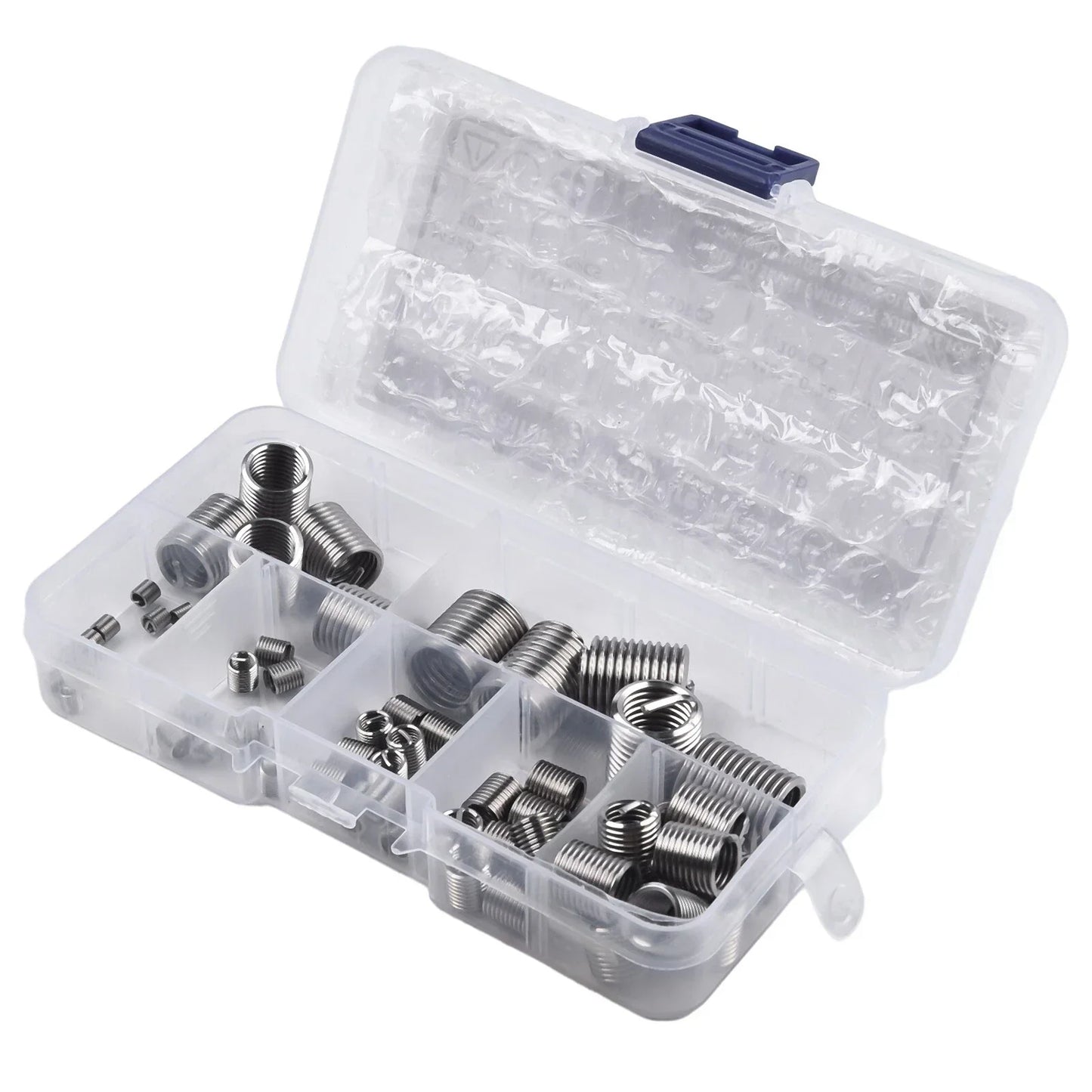 60Pcs Metric Thread Repair Insert Kit M3-M12 Helicoil for Car Pro Coil Kits