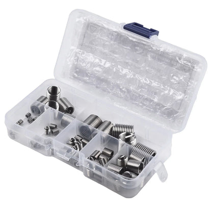 60Pcs Metric Thread Repair Insert Kit M3-M12 Helicoil for Car Pro Coil Kits