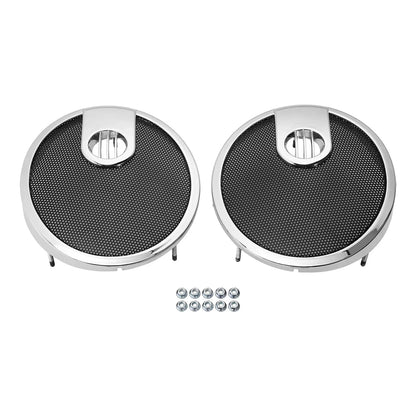 6.5" Saddlebag Speaker Grills for Indian Chieftain, Roadmaster (2014-2024)