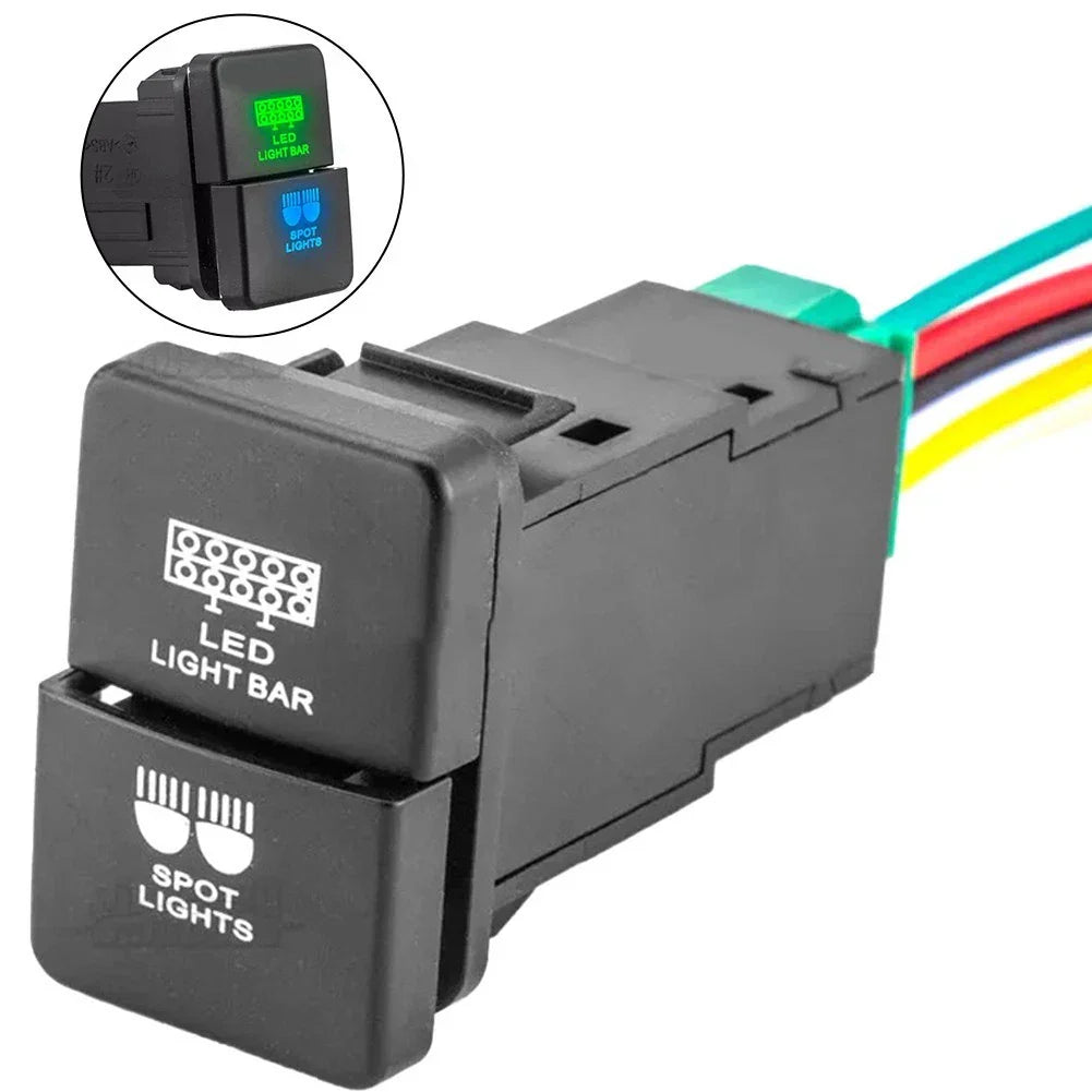 Push Button LED Light Bar Switch for Toyota Tacoma