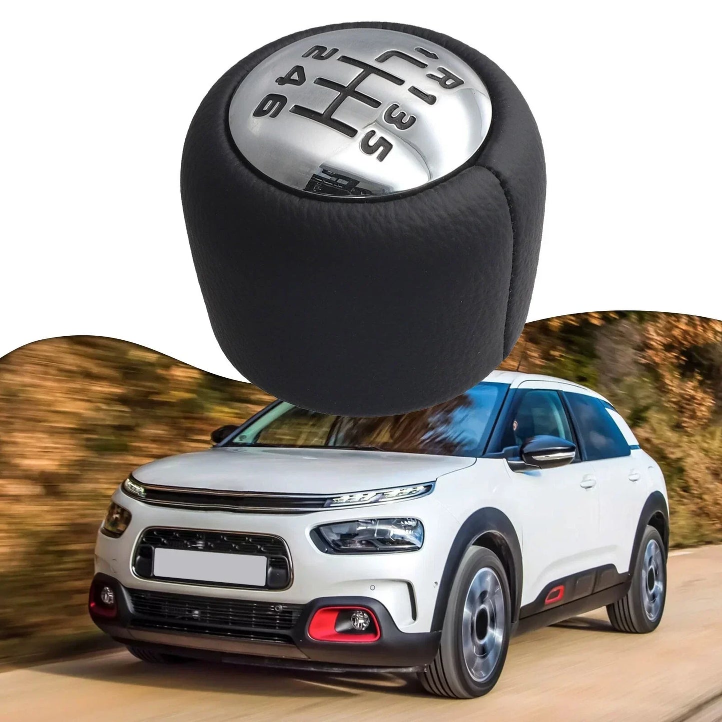 Gearshift Knob Chrome for Peugeot Manual Models