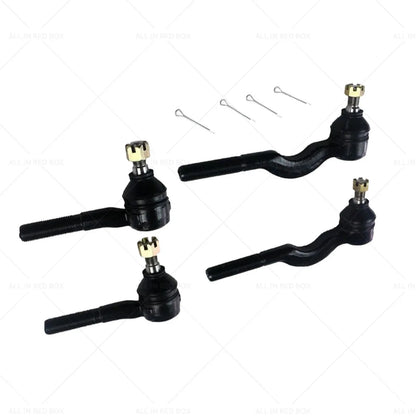 4pcs Inner Outer Tie Rod Ends for Mitsubishi Triton MK 1996-2006
