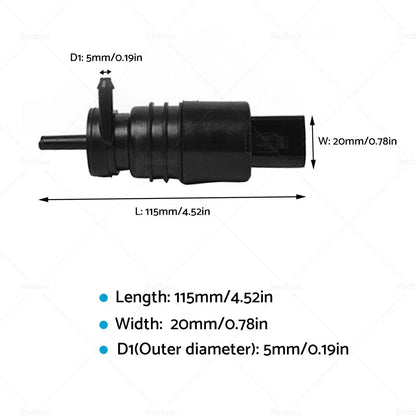 Windshield Washer Pump for BMW E46 318i 320i 325i 328i (1998-2006)