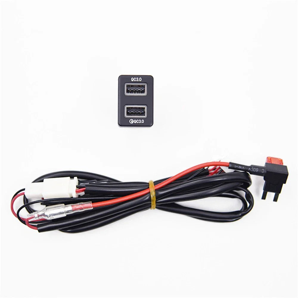 18W Dual QC3.0 Fast Charger for Mitsubishi Outlander Eclipse Cross L200