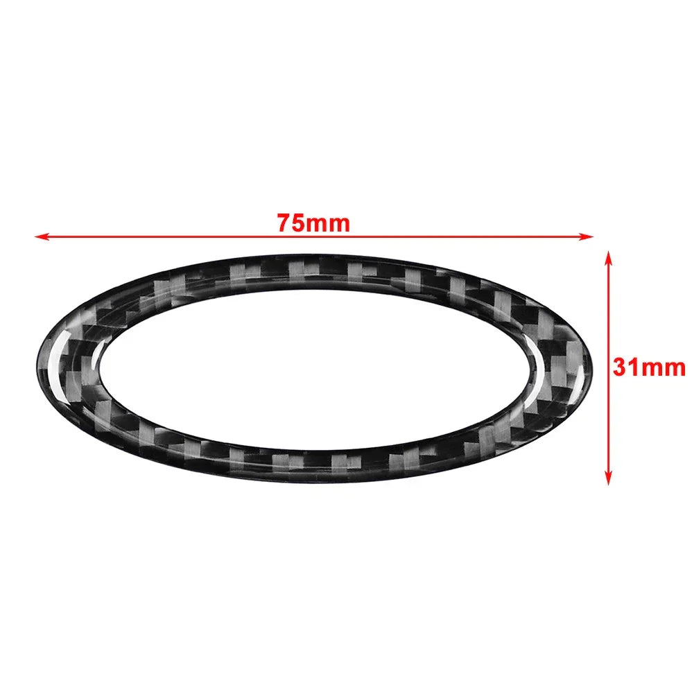Carbon Fiber Steering Wheel Center Ring Cover for Ford Mondeo (2013-2019)