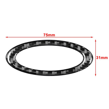 Carbon Fiber Steering Wheel Center Ring Cover for Ford Mondeo (2013-2019)