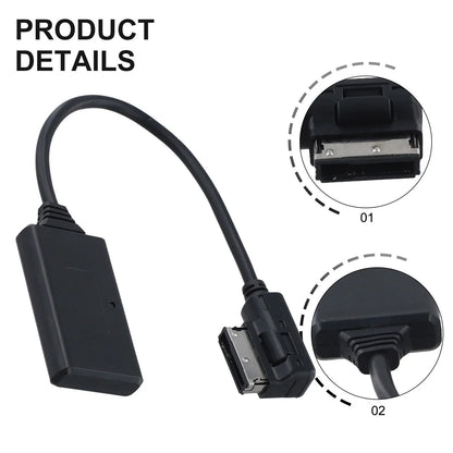 1x Music Interface AUX Audio Cable Adapter for Audi A5/A6/A8/Q7
