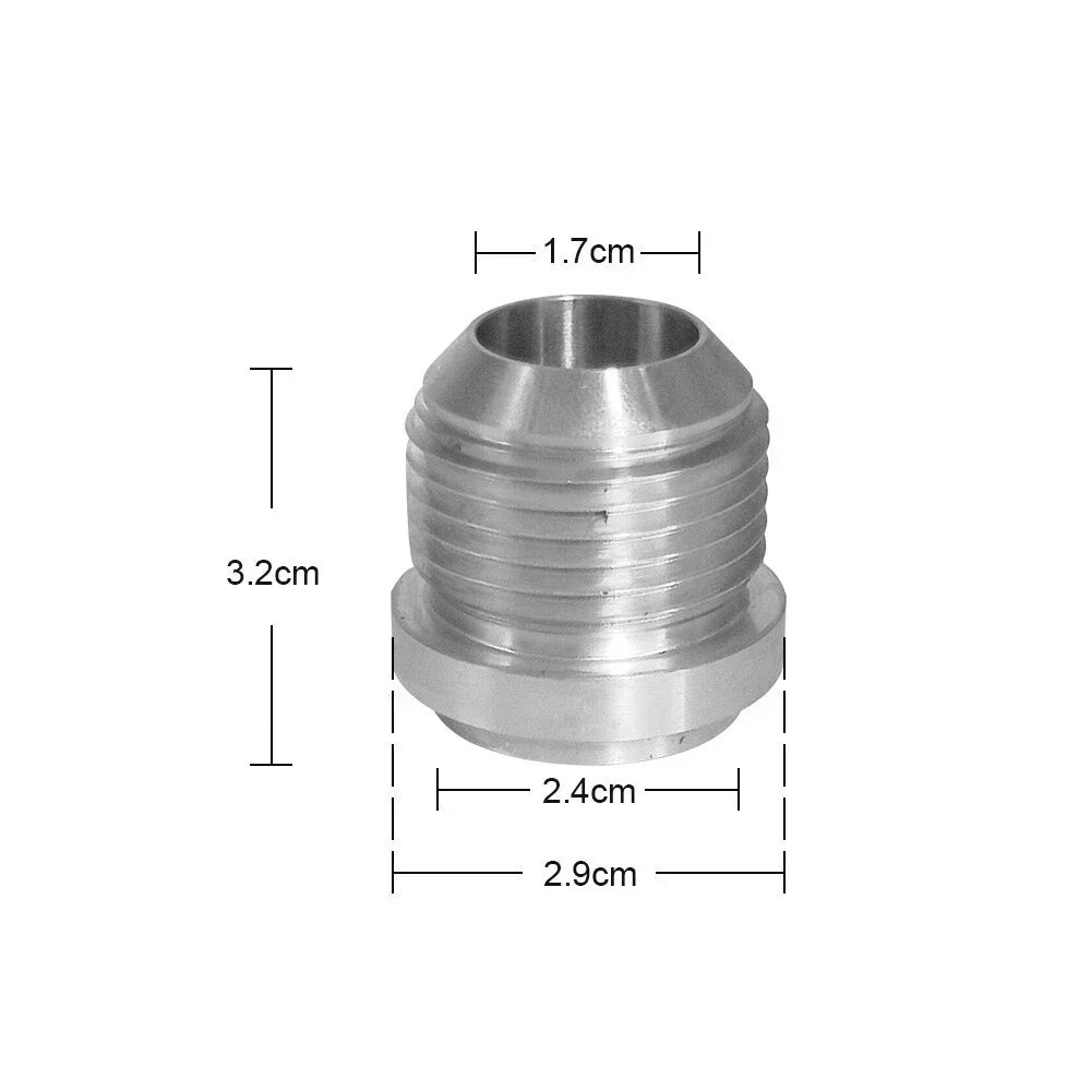 12AN Male Aluminum Weld-On Fitting for JXSS032 AU