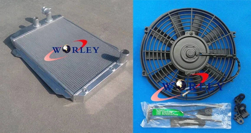 Aluminum Radiator & Fan for 1939 Chevy Hot Rod 350 5.7 V8 (1939)