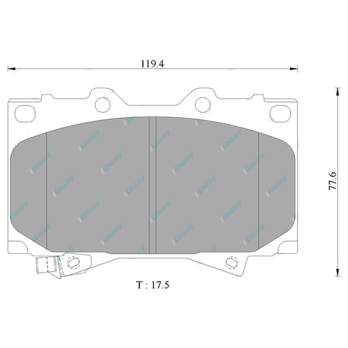 4x4 Front Disc Brake Pads for Landcrusier 100 Series UZJ100 HDJ100 1998~2007