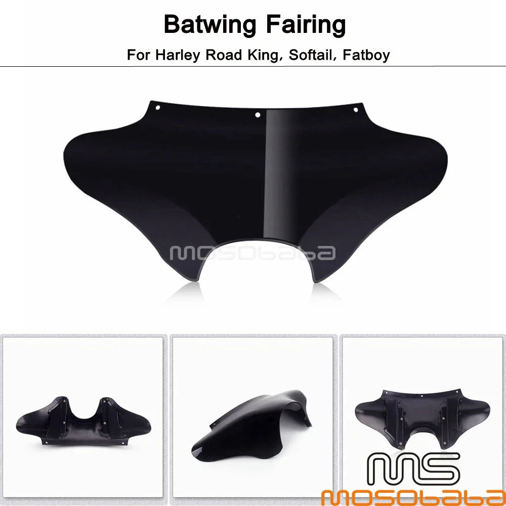 Headlight Batwing Fairing for Harley Road King, Softail, Fat Boy