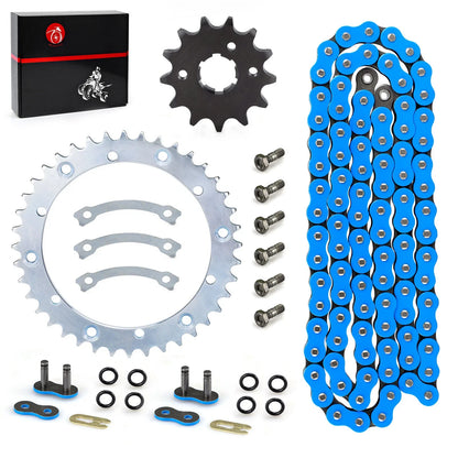 Front Rear Chain Drive Sprocket Kit for Yamaha Warrior YFM350X (1989–2004)