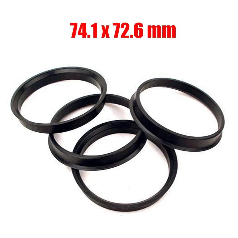 Hub Centering Rings 74 1mm x 72 6mm Set of 4