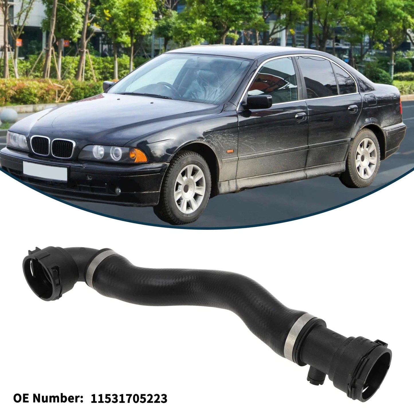 Radiator Hose for BMW 5 Series (E39) 525i Coolant Pipe (2000-2003)
