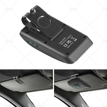 Bluetooth Handsfree Speaker Phone Clip for Black Car Sun Visor
