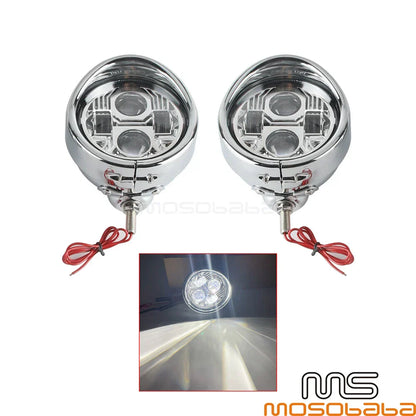 4.5" LED Fog Lights for Harley Dyna, Softail, Sportster, Street Glide