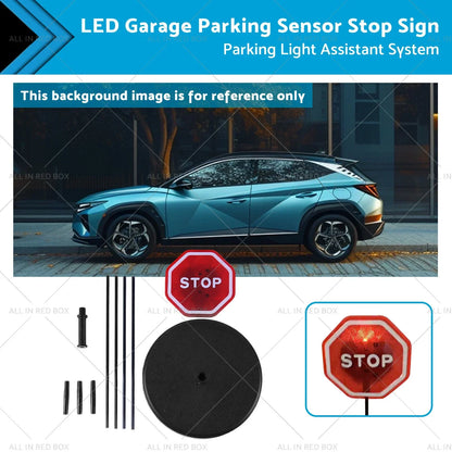 LED Garage Parking Sensor Stop Sign - Smart Parking Light Assistant