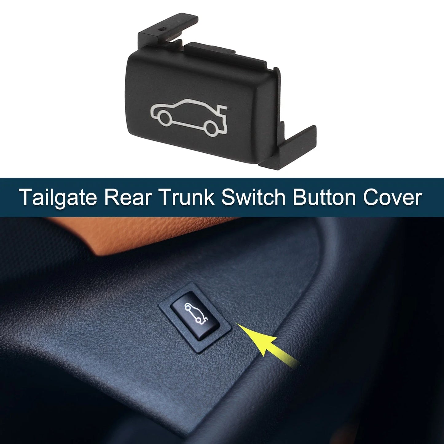 Tailgate Trunk Button Cover for BMW 1-7 X1 X3 Black