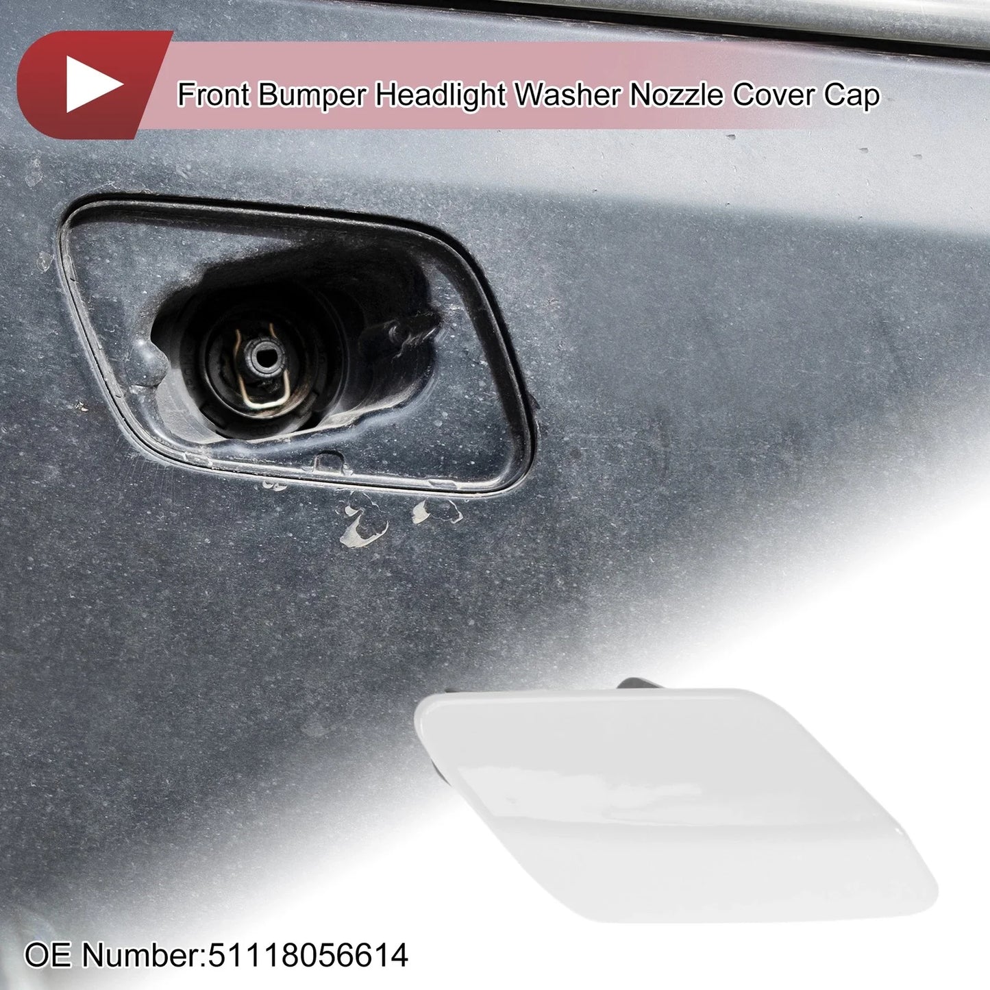 1 x Front Right Bumper Trim Nozzle Cover for BMW 320i