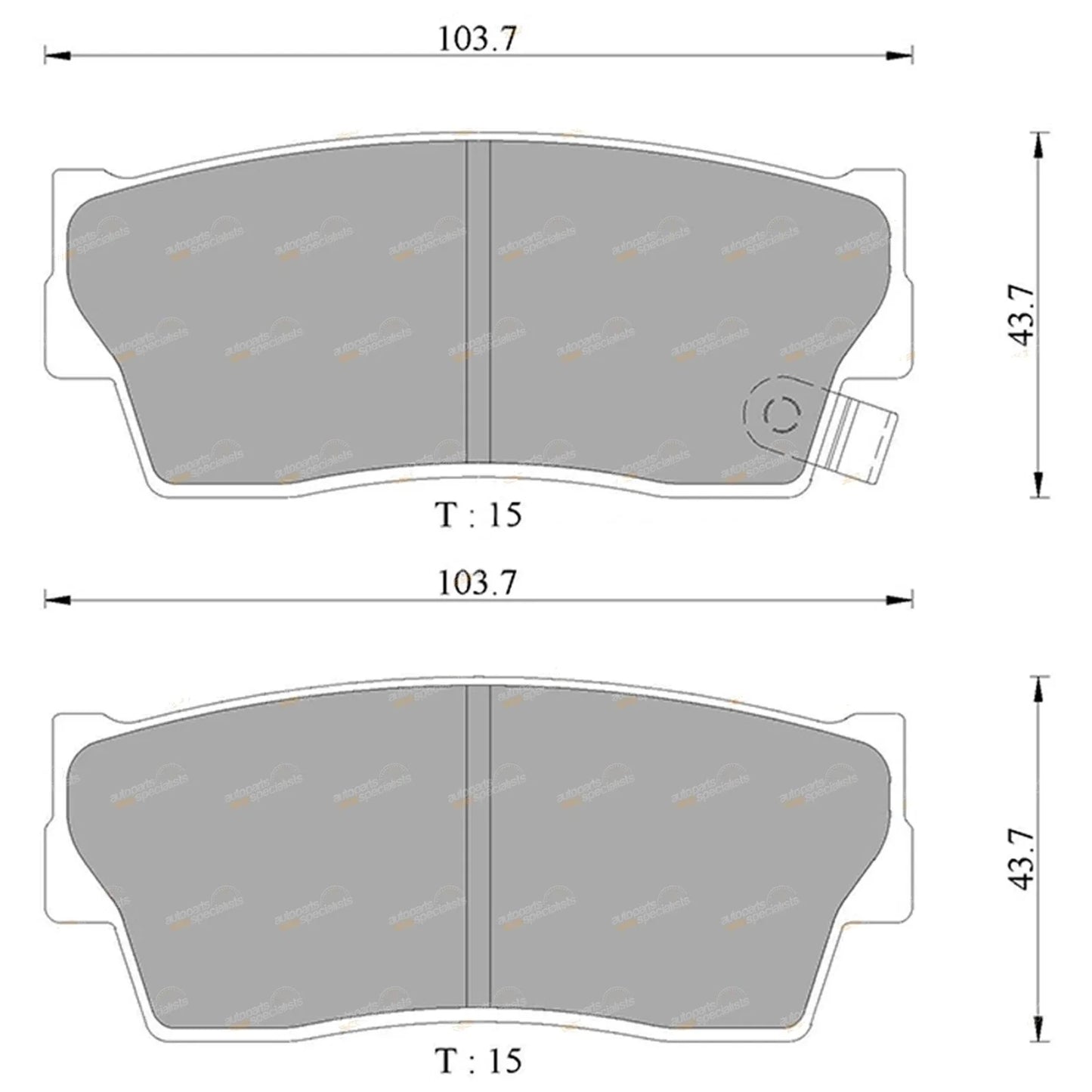 Front Disc Brake Pads Set for Suzuki X-90 (1996-1998)