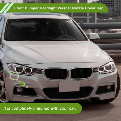 Front Right Washer Nozzle Cover Cap for BMW 320i (2013 - 2018) Black