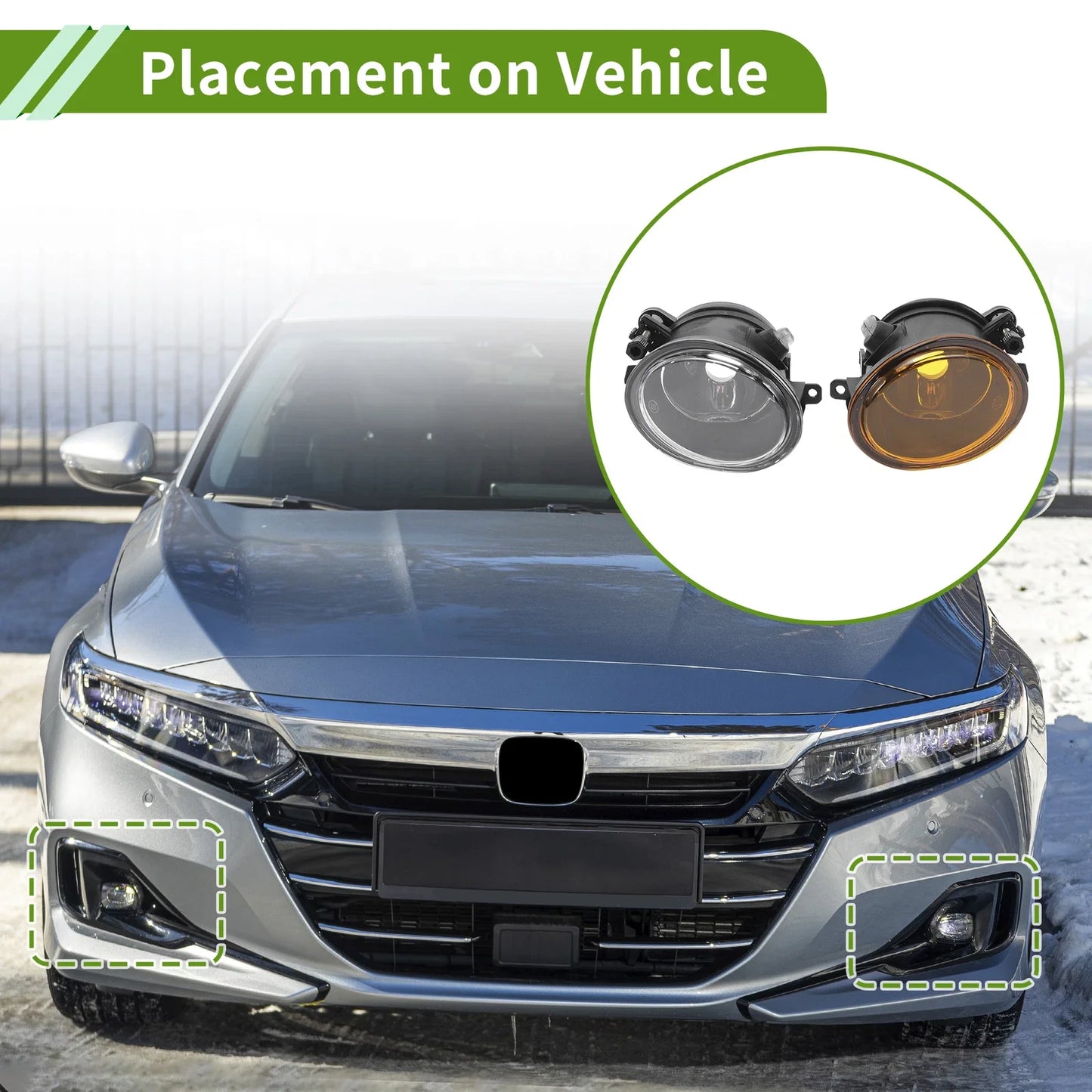 1 Pair Left+Right Fog Light Grill for BMW M5