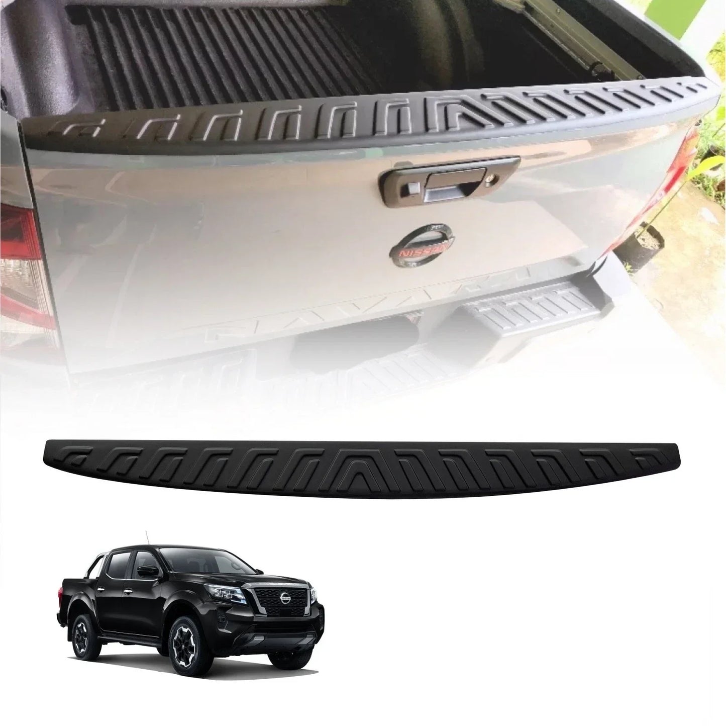 Matte Black Rear Tailgate Cover for Nissan Navara (2020-2022)