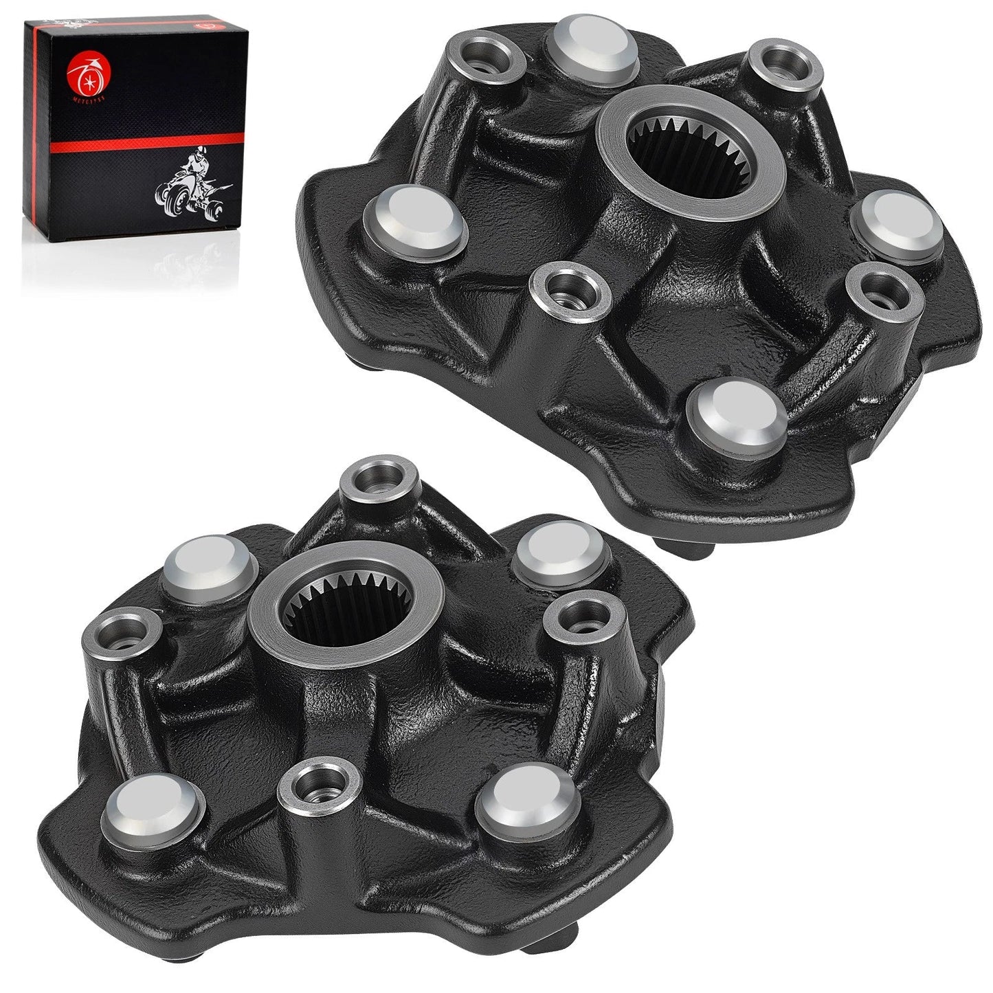 2x Front Left & Right Wheel Hubs for Honda Foreman 500 TRX520FM1/FM2/FE2